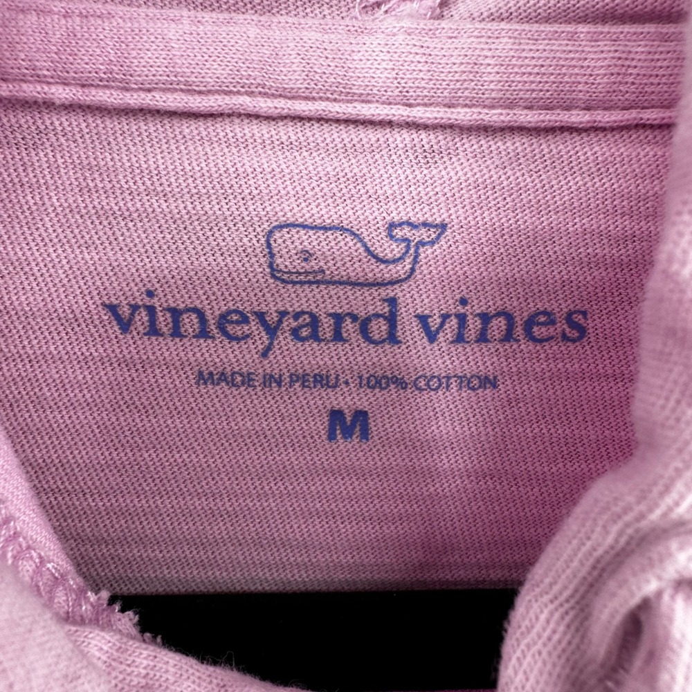 Vineyard Vines Women's Pink Hoodie Long Sleeve Whale Logo Cotton Size M Coastal‎ - Picture 8 of 13